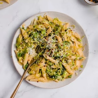 Brussel Sprouts and Pecorino Cheese Pasta